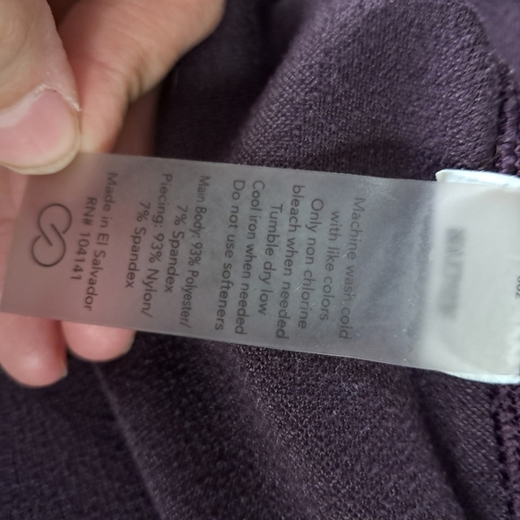 Calia by Carrie Underwood Pullover Purple 1/2 Zip Ruched Mock Neck Size Medium - Picture 7 of 8